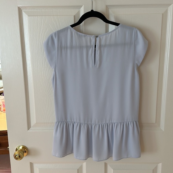 Cute blue peplum blouse - Picture 2 of 3
